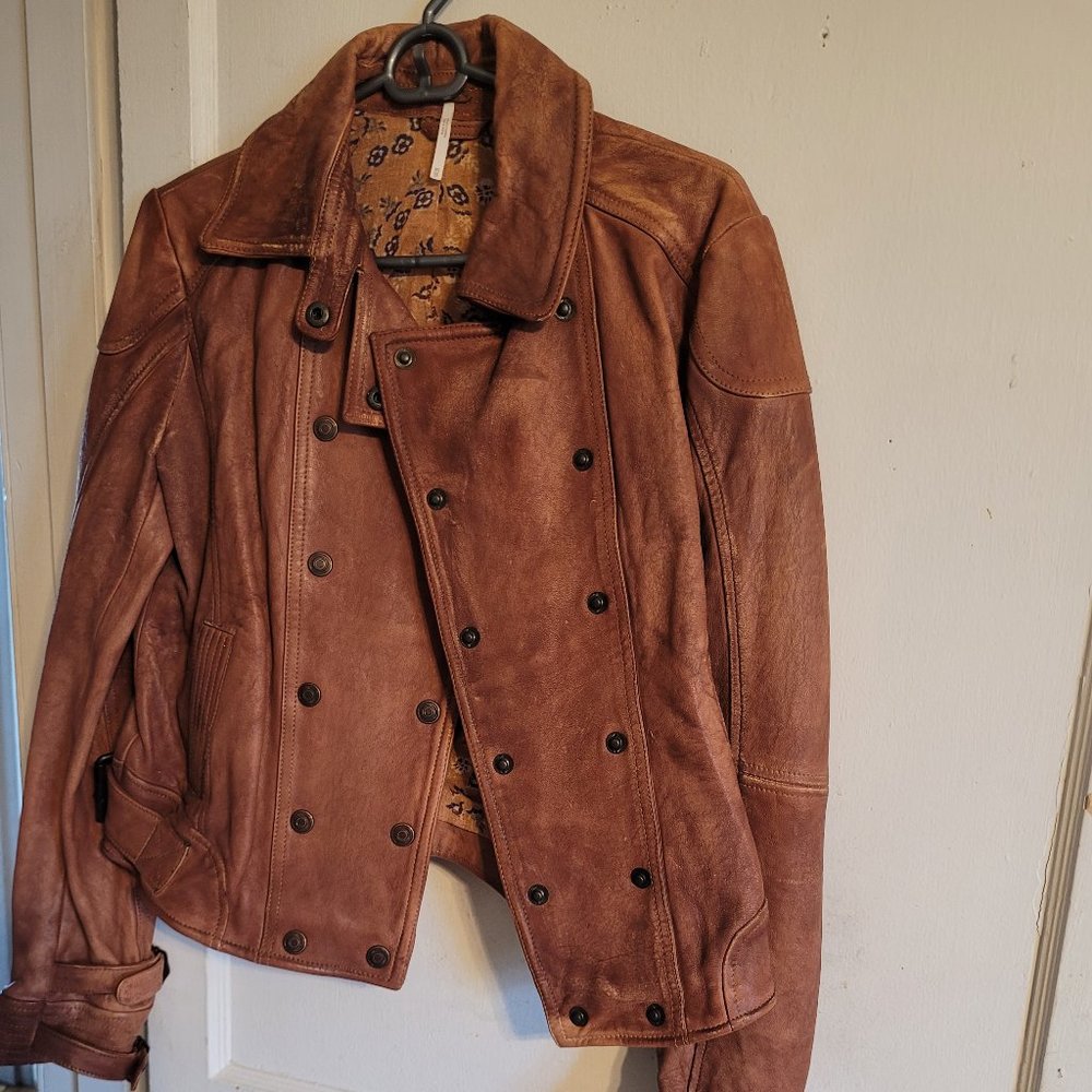 Free People - Avis - Leather Jacket
